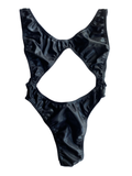 Black Metallic Diabla Bodysuit