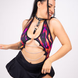 In Heat Chained Bodysuit Bodysuit Mi Gente Clothing   