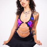 Electrika Chained Bodysuit (FINAL SALE) Bodysuit Mi Gente Clothing   