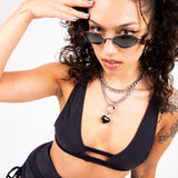 Black Yuma Top bra top Mi Gente Clothing   