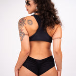 Black Micro Bottoms (FINAL SALE) shorts Mi Gente Clothing   