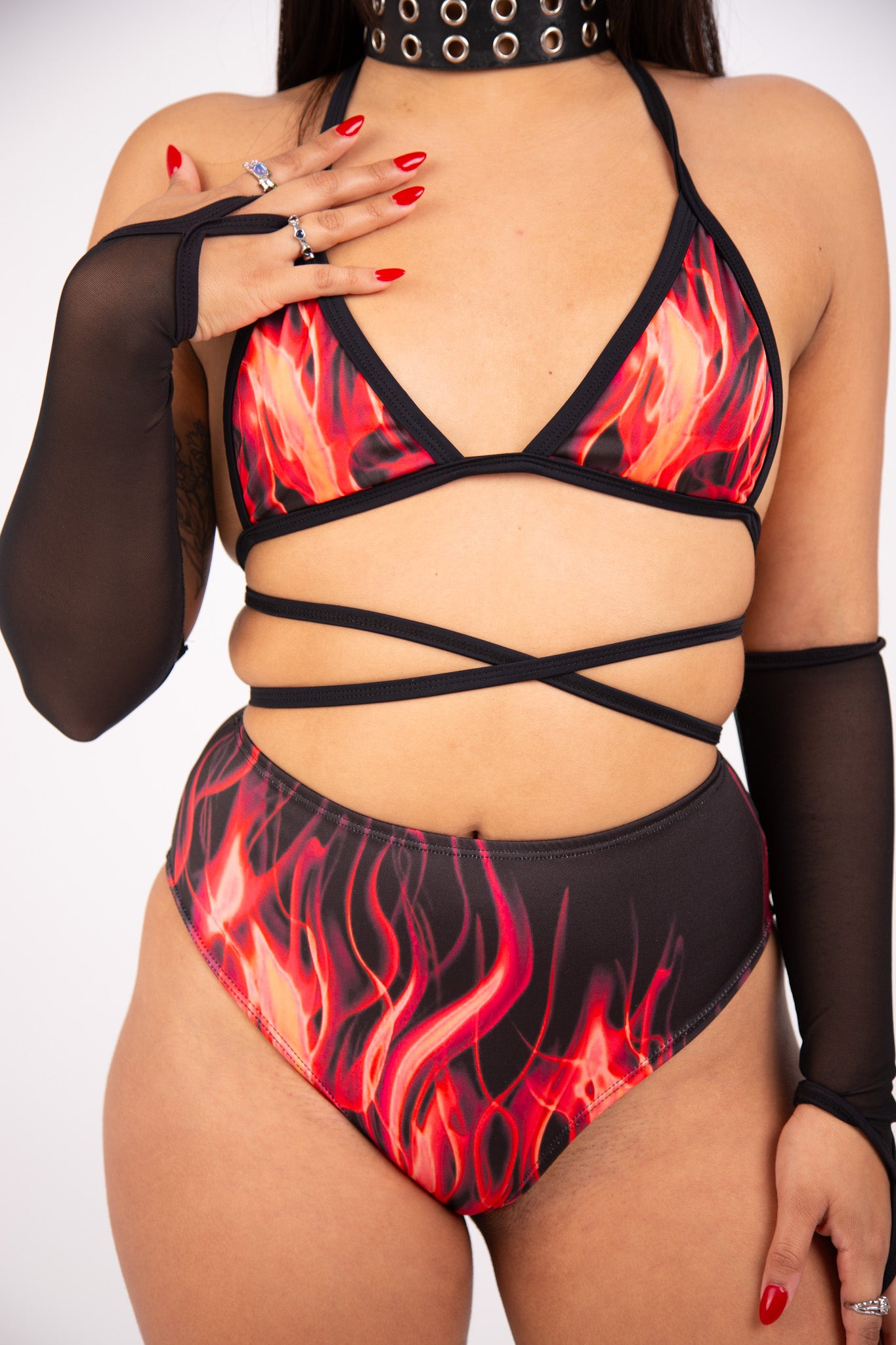 Hell Bound Wrap Bralette (FINAL SALE) bralette Mi Gente Clothing   