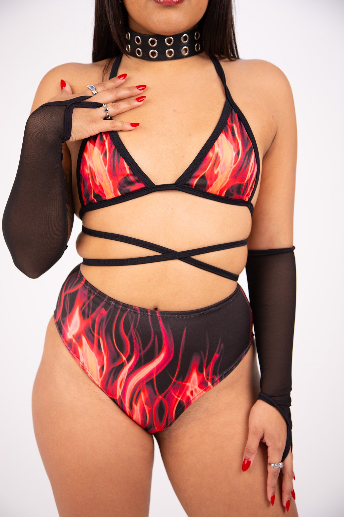 Hell Bound High Waist Bottom (FINAL SALE) bottom Mi Gente Clothing   