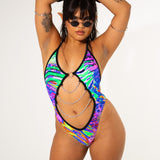 Pixie Melt Chained Bodysuit (FINAL SALE) Bodysuit Mi Gente Clothing   