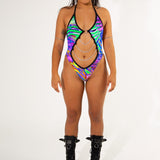 Pixie Melt Chained Bodysuit (FINAL SALE) Bodysuit Mi Gente Clothing   