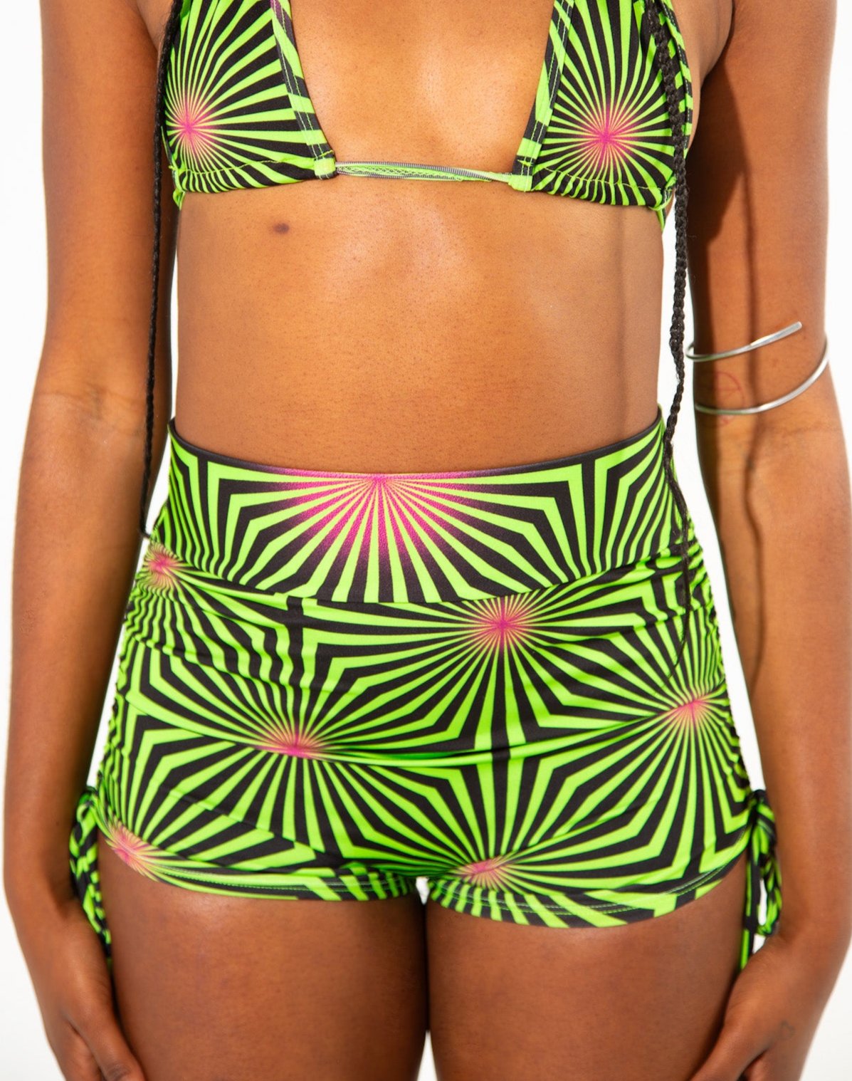 Euphoric Nymph Side Scrunch Shorts shorts Mi Gente Clothing   