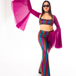 Rainbow Aura Bra Top  Mi Gente Clothing   