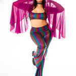 Rainbow Aura Bra Top  Mi Gente Clothing   