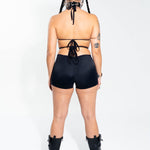 Black O-Ring Shorts Bottoms Mi Gente Clothing