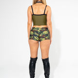 Camo Low Rise Shorts Shorts Mi Gente Clothing