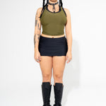 Black Micro Mini Skirt Skirt Mi Gente Clothing