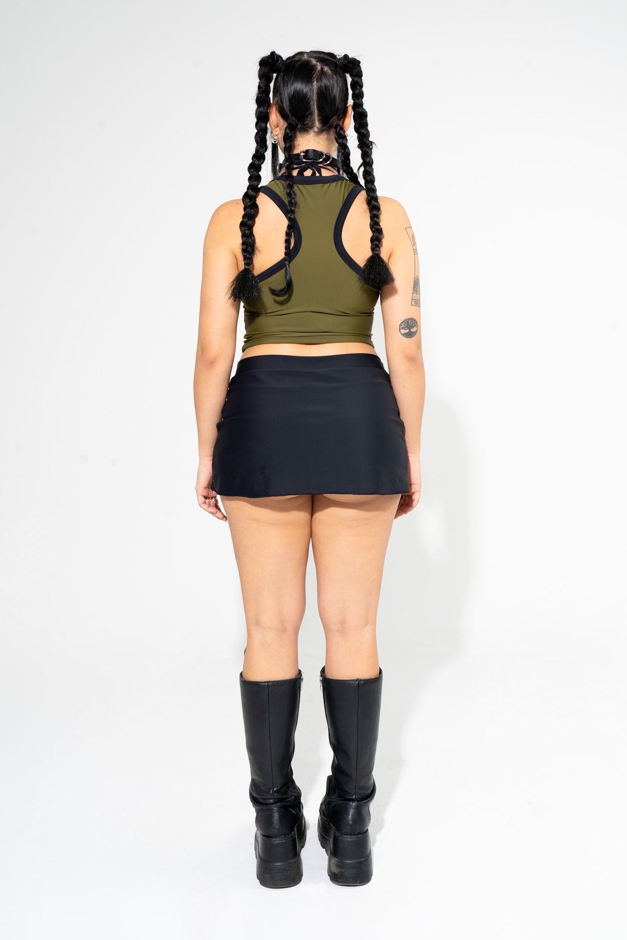 Olive Green Tank Top tank top Mi Gente Clothing