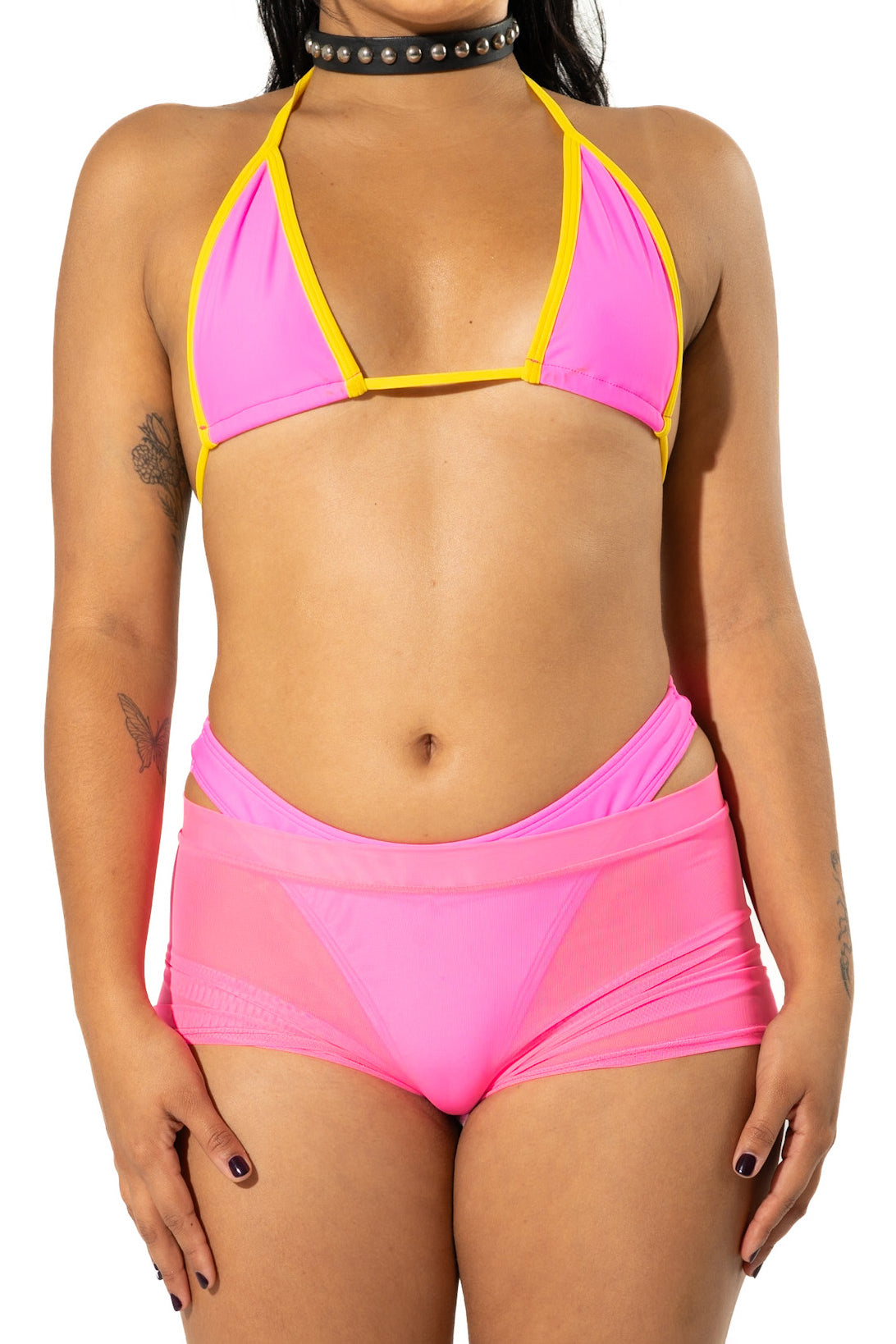 South Beach Hot Pink Micro Bikini Top Mi Gente Clothing