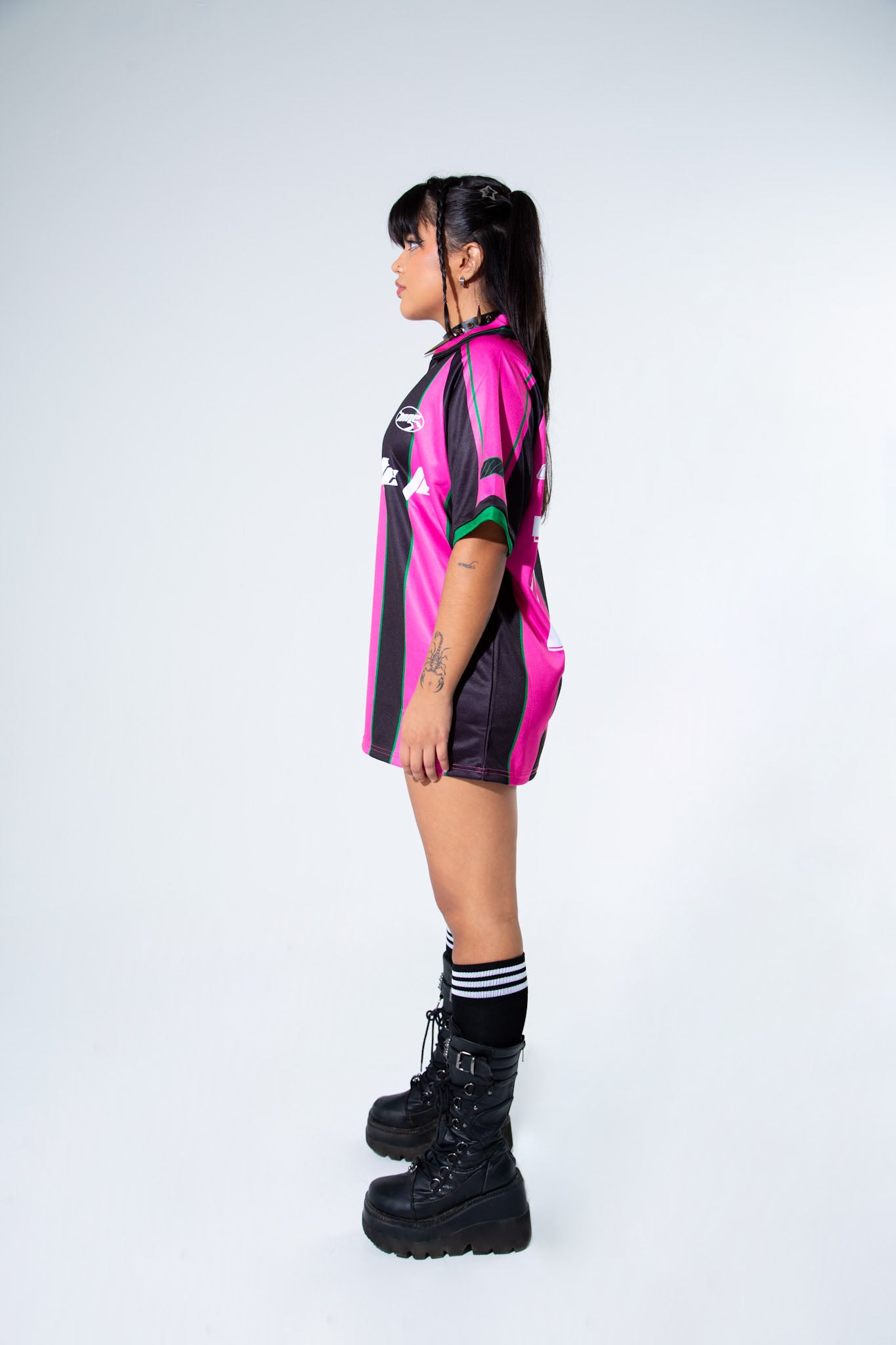 Mi Gente FC Pink 777 Soccer Jersey Soccer Jersey Mi Gente Clothing   