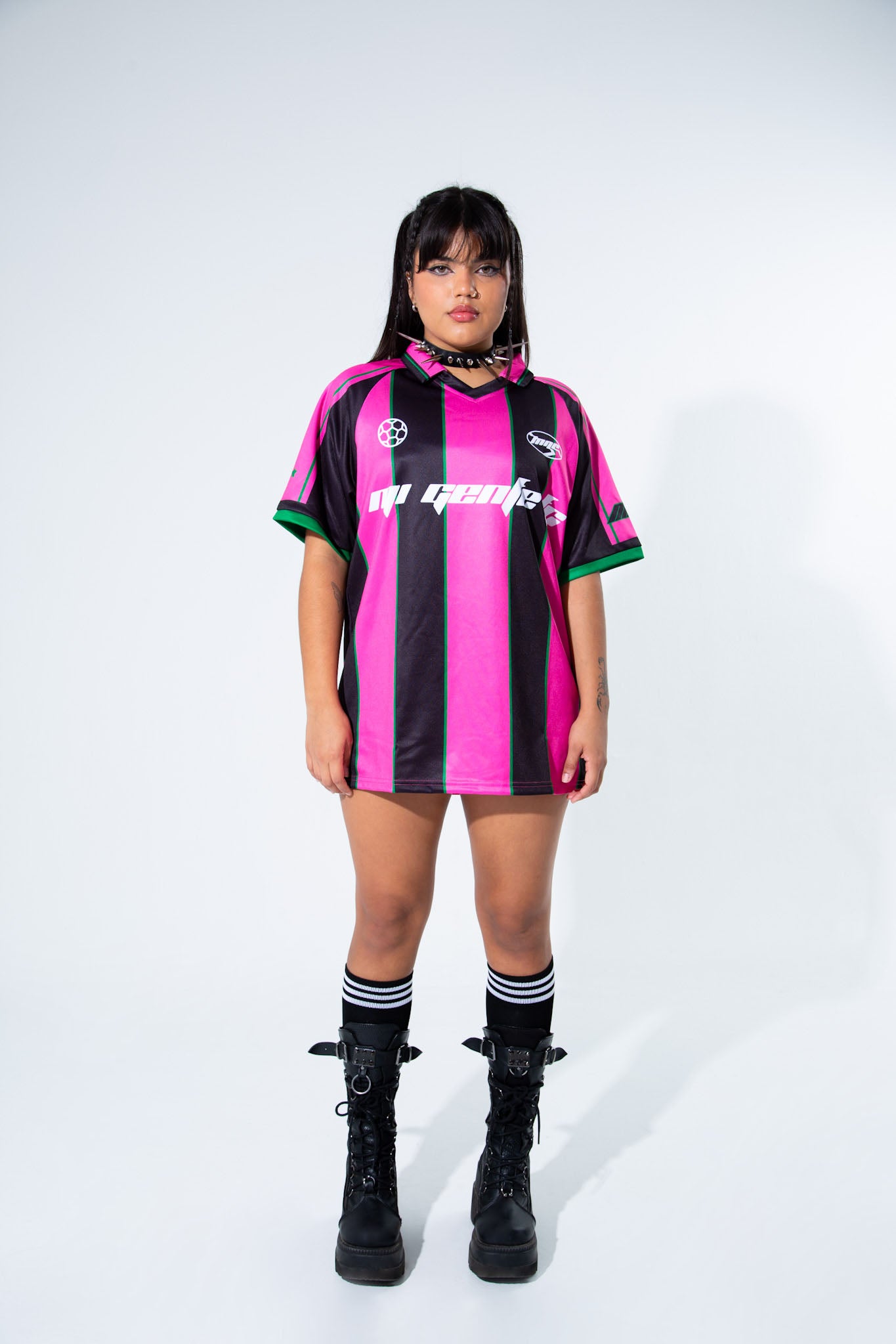 Mi Gente FC Pink 777 Soccer Jersey Soccer Jersey Mi Gente Clothing   