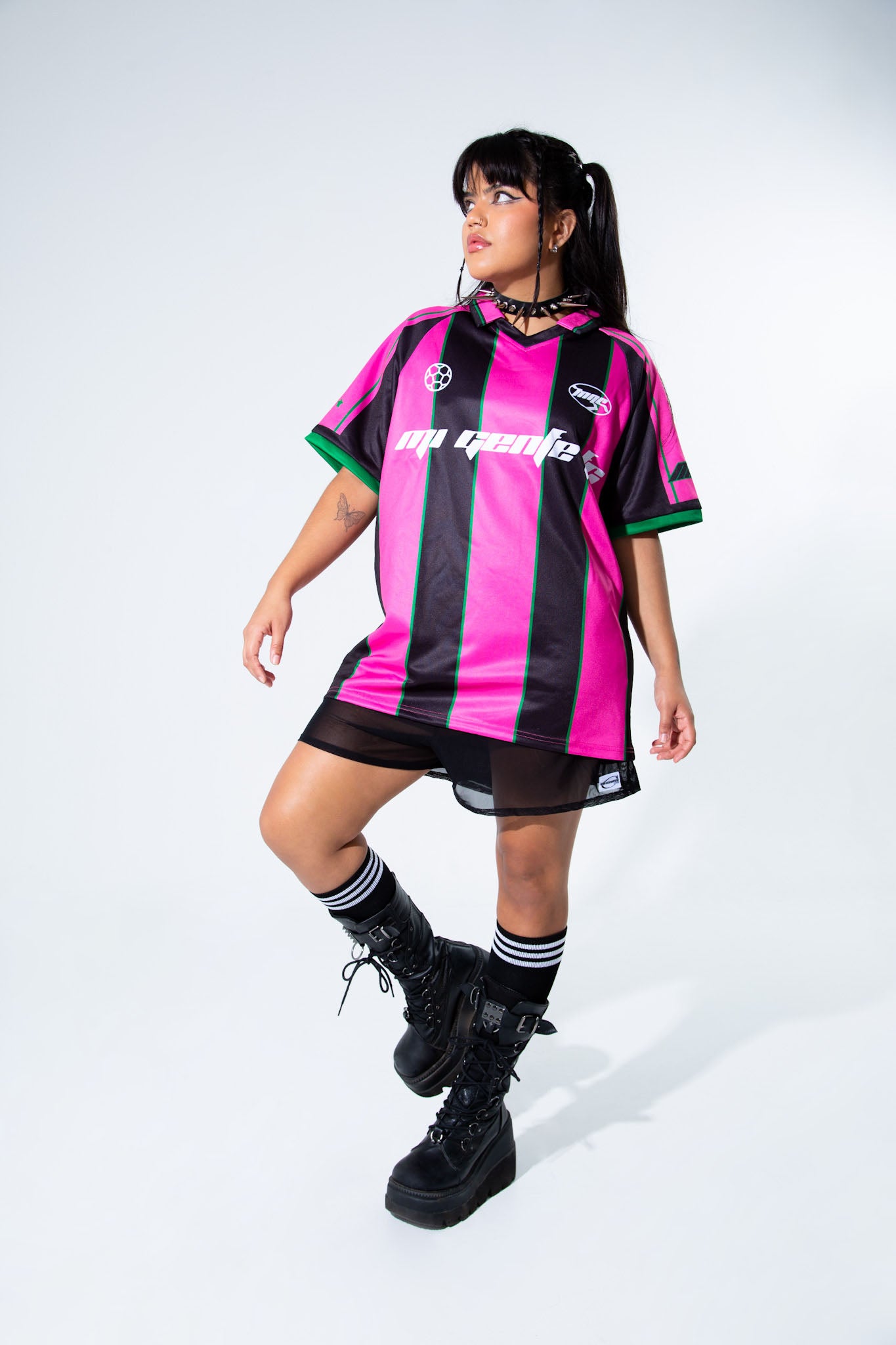 Mi Gente FC Pink 777 Soccer Jersey Soccer Jersey Mi Gente Clothing   