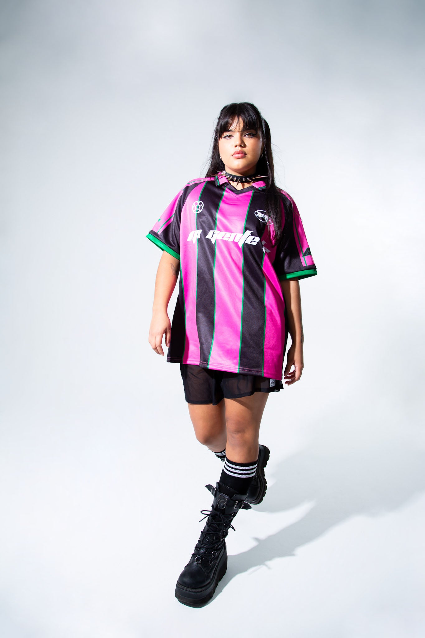 Mi Gente FC Pink 777 Soccer Jersey Soccer Jersey Mi Gente Clothing   