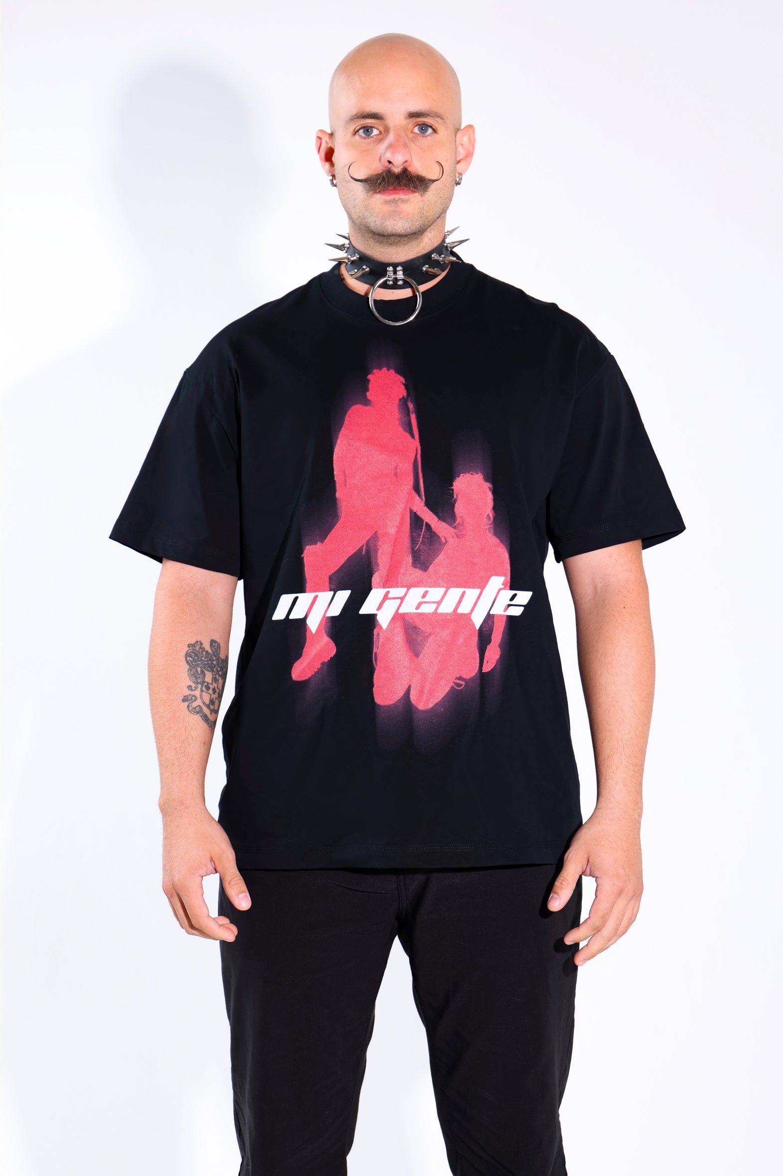 Rave Girls at The Club T-Shirt – front view – oversized rave graphic tee