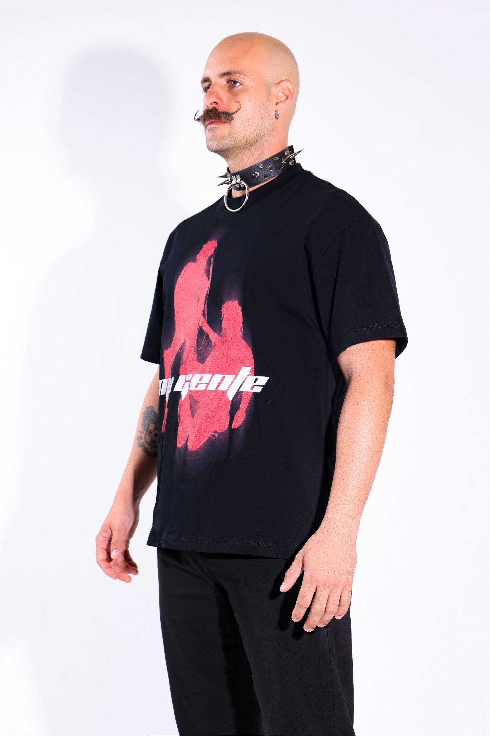 Rave Girls at The Club T-Shirt – side view – oversized rave tee