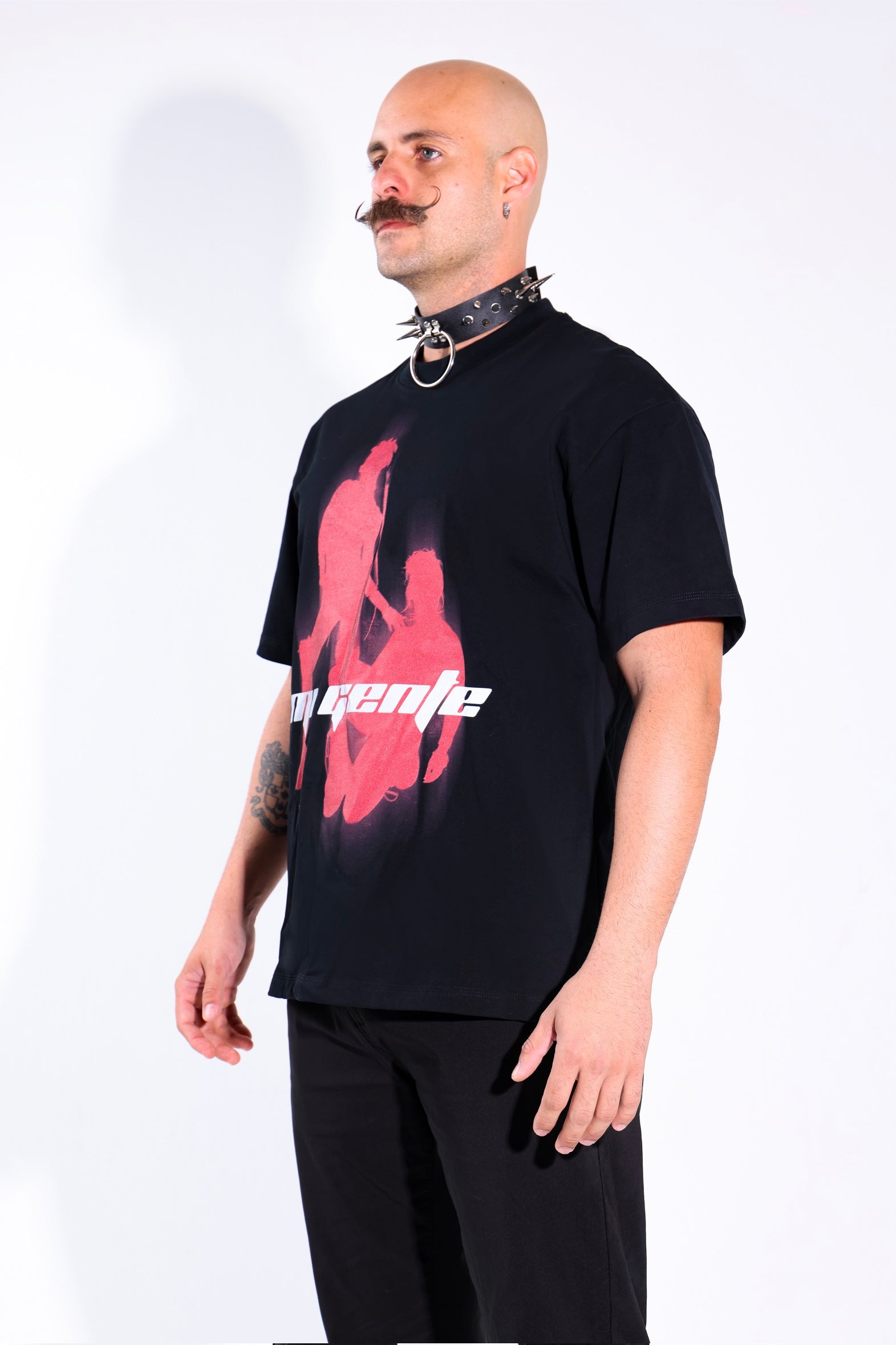 Rave Girls at The Club T-Shirt – side view – oversized rave tee