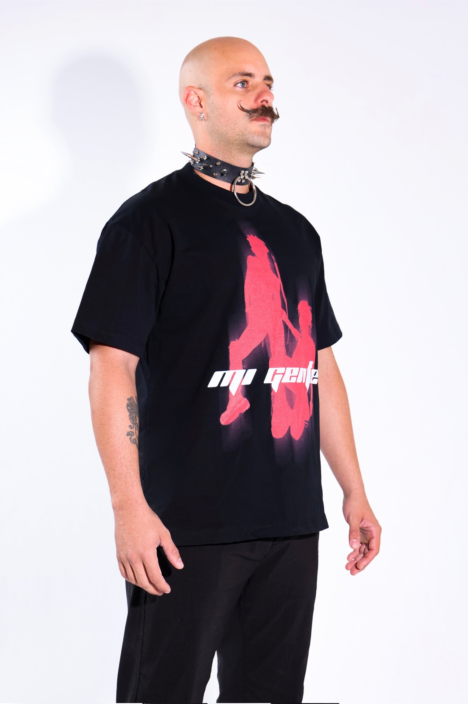 Rave Girls at The Club T-Shirt – styled front view – festival streetwear tee