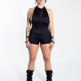 Ritmo Halter Drape Playsuit Mi Gente Clothing