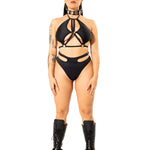 Cut Out High Waist Bottom Mi Gente Clothing