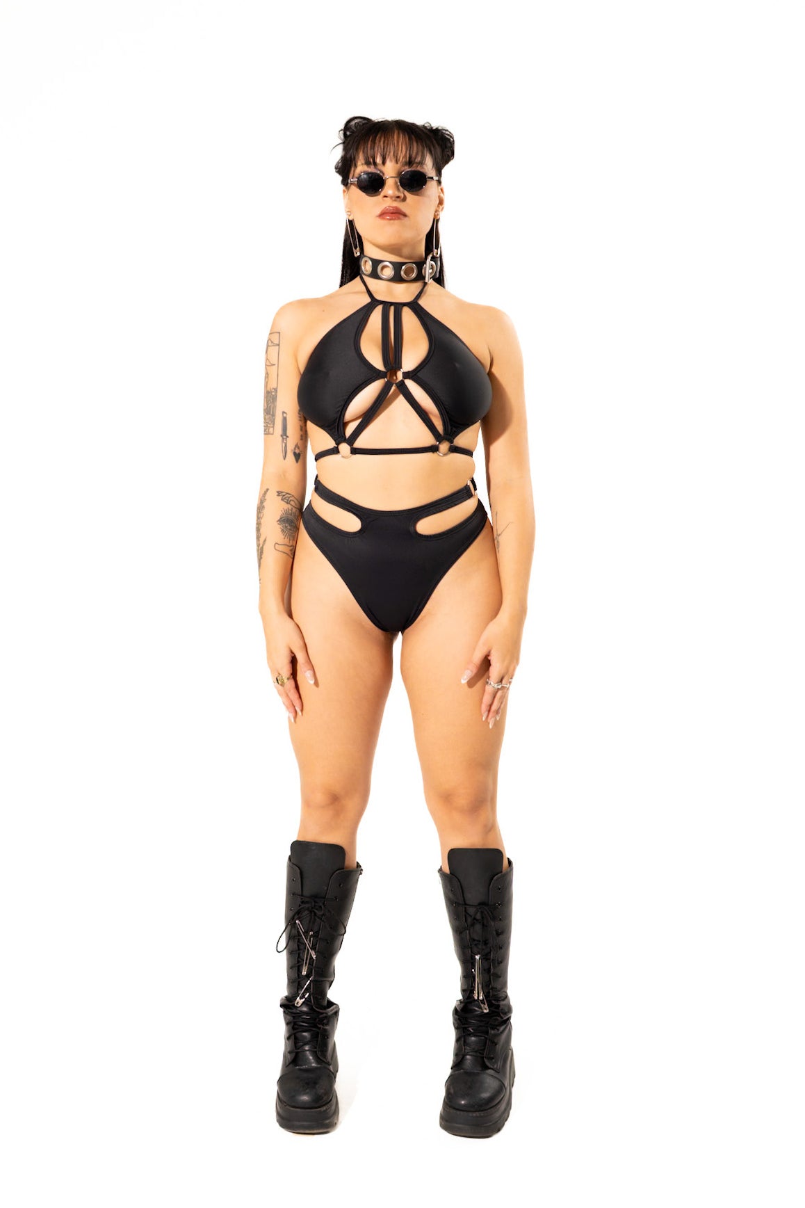 Cut Out High Waist Bottom Mi Gente Clothing