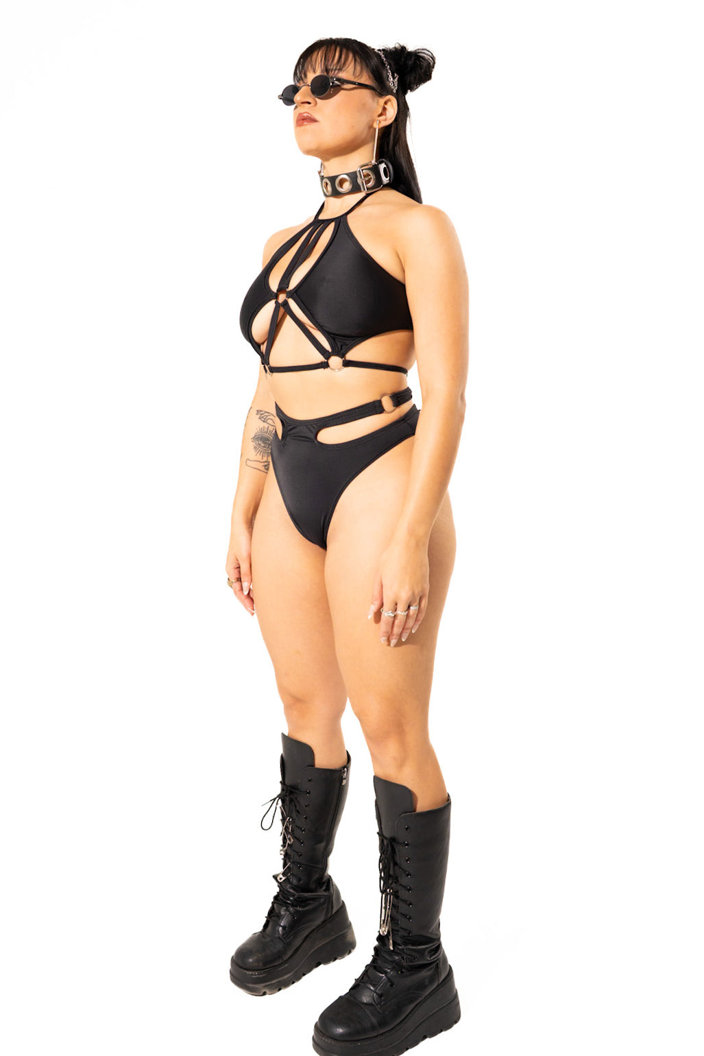 Cut Out High Waist Bottom Mi Gente Clothing