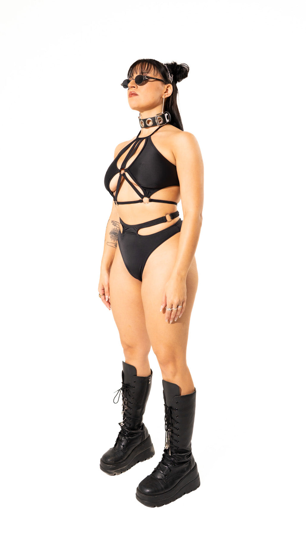 Cut Out High Waist Bottom Mi Gente Clothing