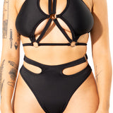 Cut Out High Waist Bottom Mi Gente Clothing