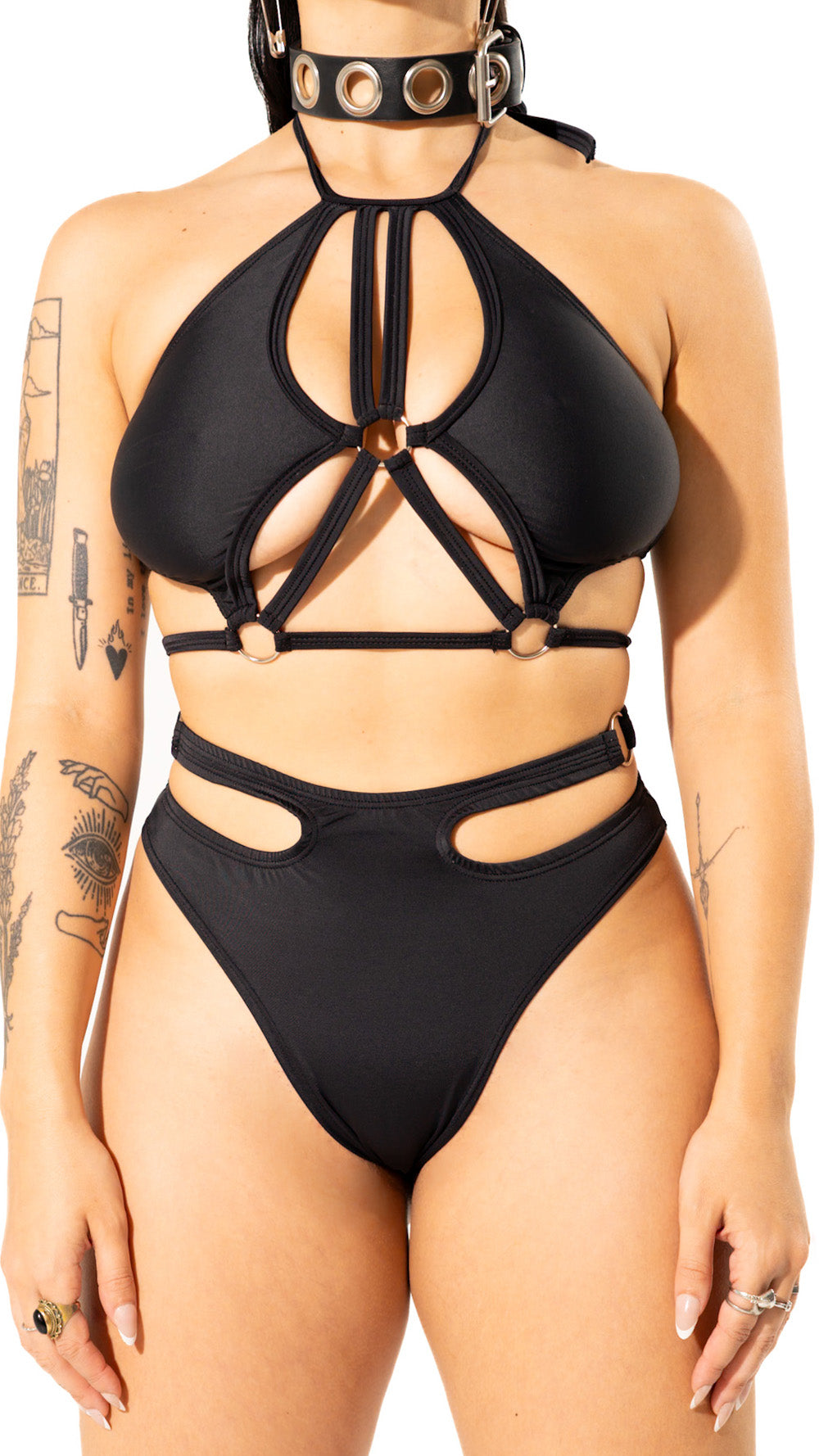 Cut Out High Waist Bottom Mi Gente Clothing