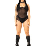 Black Mesh Playsuit Mi Gente Clothing