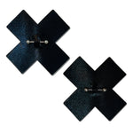 Black Pierced Pasties – product detail flat lay – festival pasties